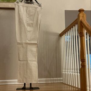 Ralph Lauren Cream Seersucker Trousers